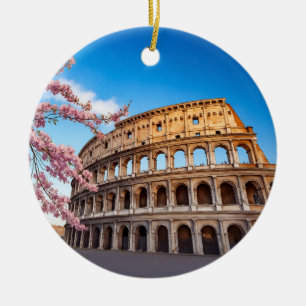 Römische Kolosseum Italien Gemalt Keramik Ornament