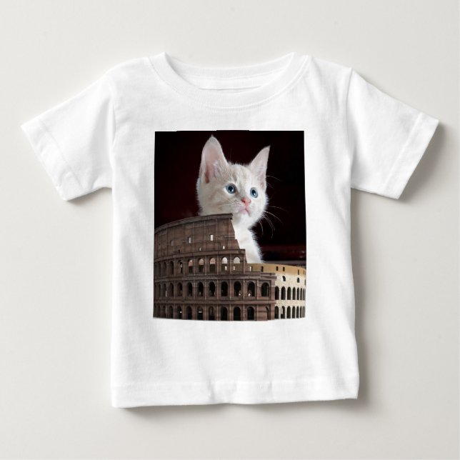 römische Miezekatze Baby T-shirt (Vorderseite)