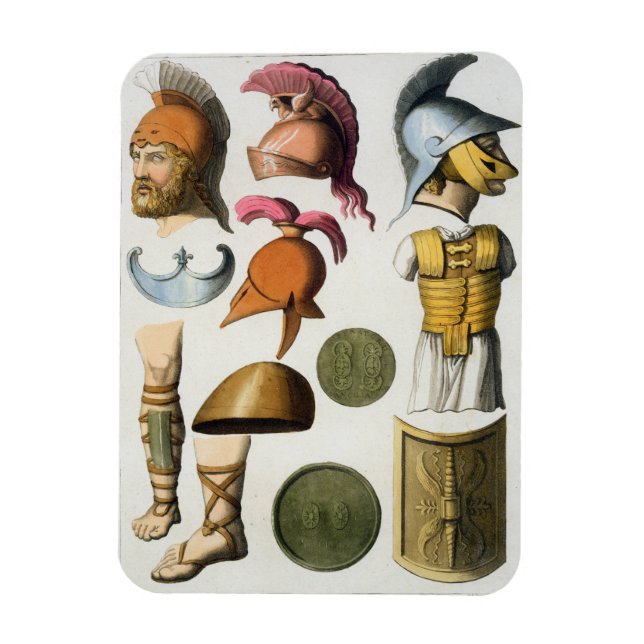römische Militärausrüstung aus 'Le Costume Ancien Magnet (Vertikal)