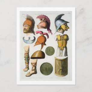 römische Militärausrüstung aus 'Le Costume Ancien Postkarte
