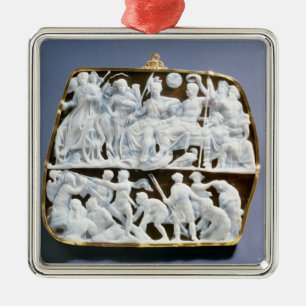 Römische Onyxminiatur, ANZEIGE des 1. Jahrhundert Silbernes Ornament