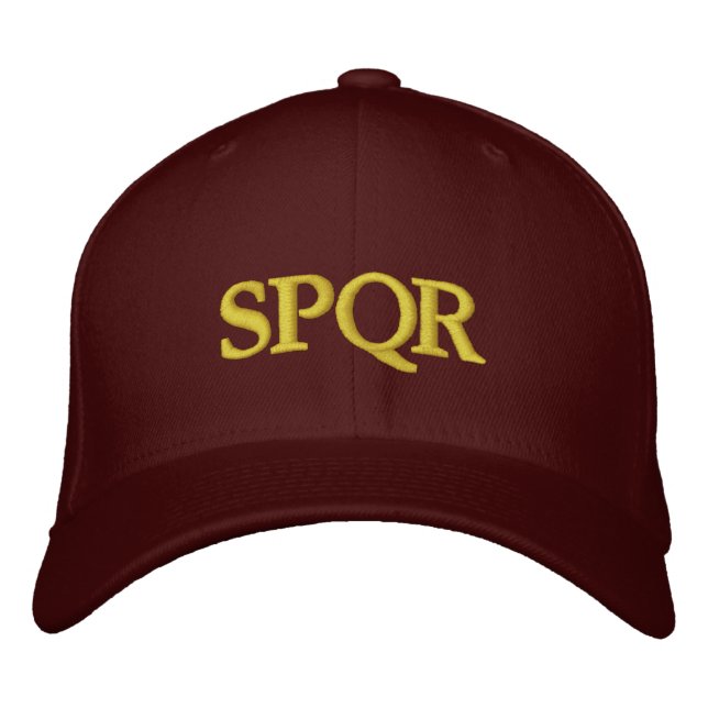 Römische Republik SPQR Bestickte Baseballkappe (Vorderseite)