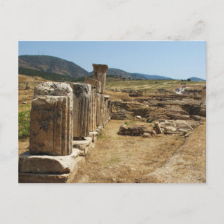 Römische Ruinen auf Hierapolis Pamukkale Türkei Postkarte