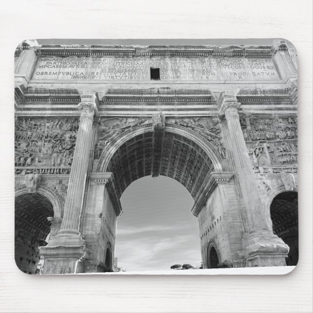 Römische Ruinen künstlerisch minimalistisch Mousepad (Vorne)