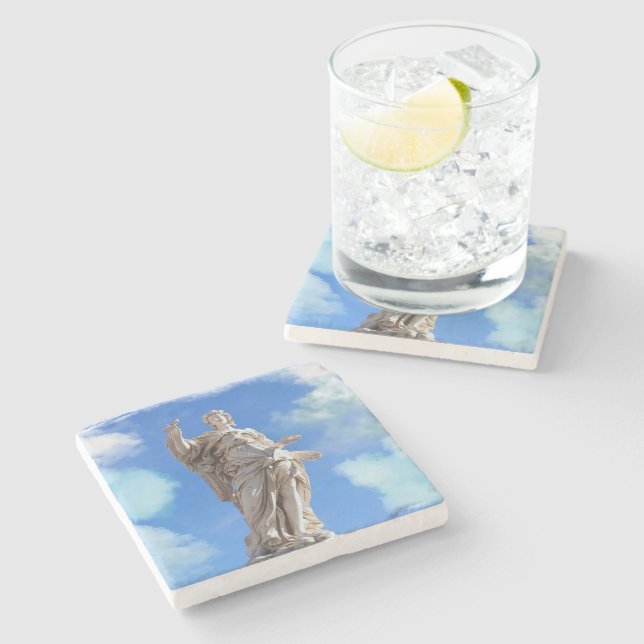 Römische Skulpturenwolken Steinuntersetzer (Seitenansicht)