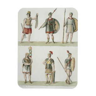 Römische Soldaten, Detail von Platte 2, Klasse 5 Magnet