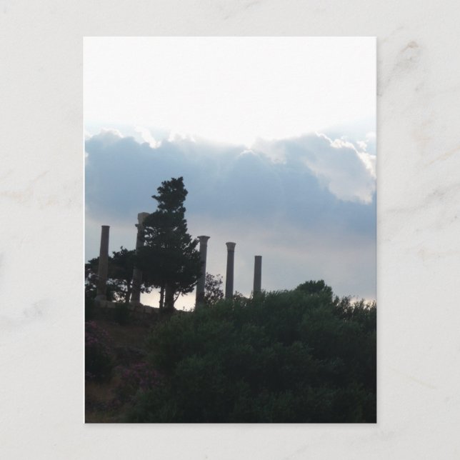 Römische Spalten in Byblos Postkarte (Vorderseite)