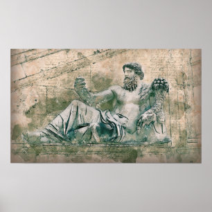 Römische Statue Poster
