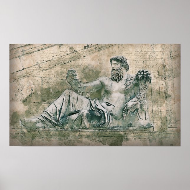 Römische Statue Poster (Vorne)