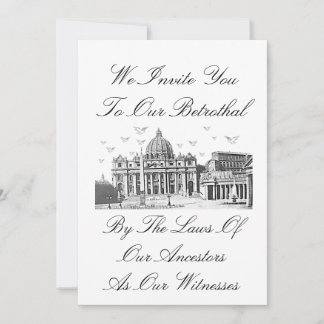 Römische Verlobung Hochzeitseinladung Einladung