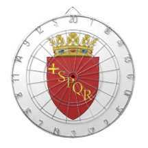 Römische Wappen (SPQR) (Rom, Italien)