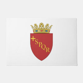 Römische Wappen (SPQR) (Rom, Italien) Fußmatte