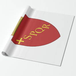 Römische Wappen (SPQR) (Rom, Italien) Geschenkpapier