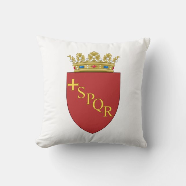 Römische Wappen (SPQR) (Rom, Italien) Kissen (Vorderseite)