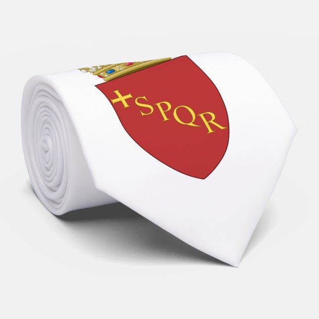 Römische Wappen (SPQR) (Rom, Italien) Krawatte (Gerollt)