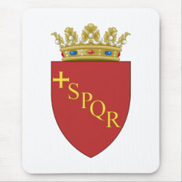 Römische Wappen (SPQR) (Rom, Italien) Mousepad