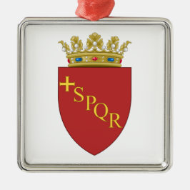 Römische Wappen (SPQR) (Rom, Italien) Ornament Aus Metall
