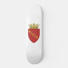 Römische Wappen (SPQR) (Rom, Italien) Skateboard