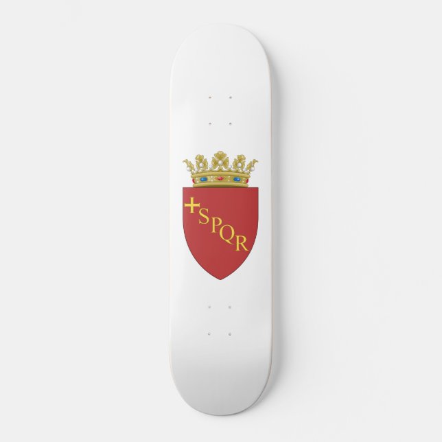 Römische Wappen (SPQR) (Rom, Italien) Skateboard (Vorderseite)