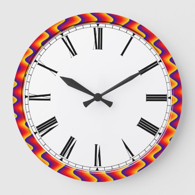 Römische Zahlen klassisch aussehende Wanduhr (Vorderseite)