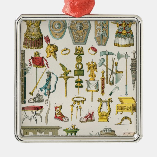 Römische Zusätze Ornament Aus Metall (Vorne)