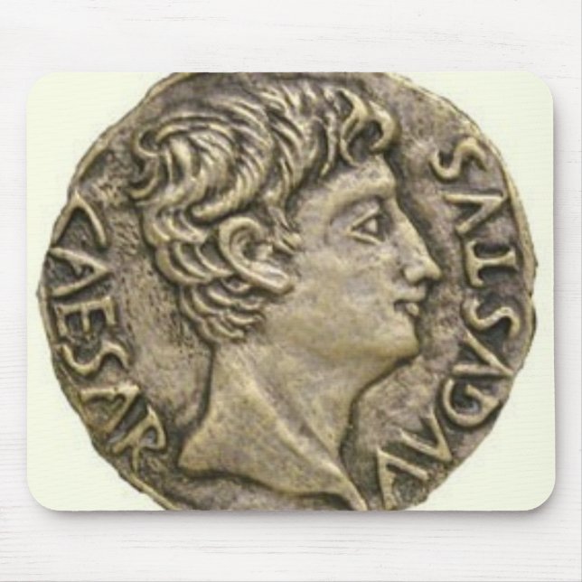 Römischer Denarius-Münze Mousepad (Vorne)