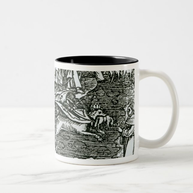 Römischer Katholizismus und Lutheranism Zweifarbige Tasse (Rechts)