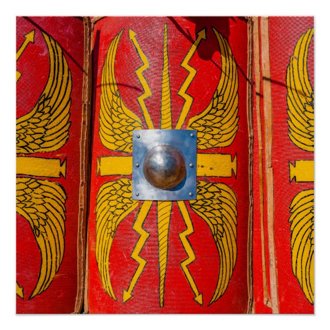 Römischer Militärschild - Skutum Poster (Vorderseite)