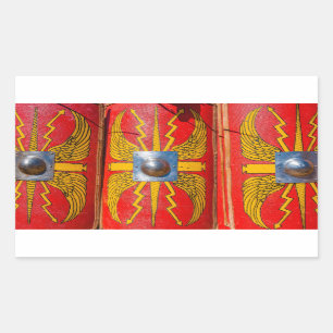 Römischer Militärschild - Skutum Rechteckiger Aufkleber