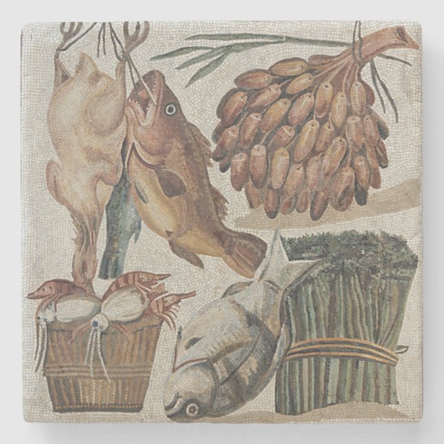 Römischer Mosaikstein-Untersetzer Steinuntersetzer (Vorderseite)