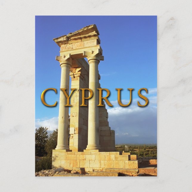 Römischer Tempel von Apollo Zypern Postkarte (Vorderseite)