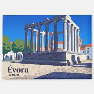 Römischer Tempel von Évora Portugal Magnet