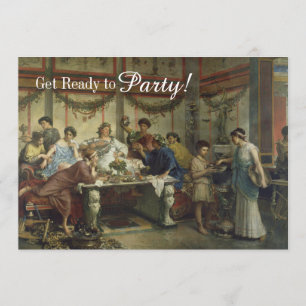 Römisches Abendessen Party Fest Einladung