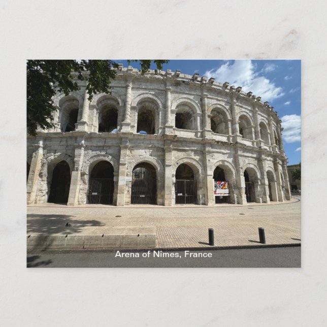Römisches Amphitheater, Nimes, Frankreich Postkarte (Vorderseite)