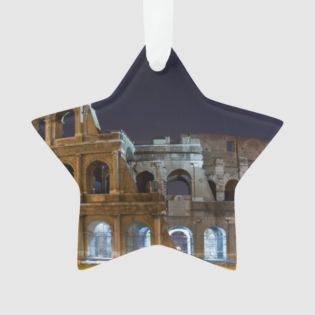 Römisches Colosseum nachts Ornament (Vorderseite)