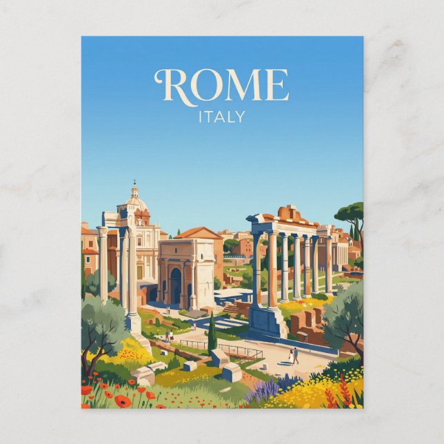 Römisches Forum Italien Postkarte (Vorderseite)