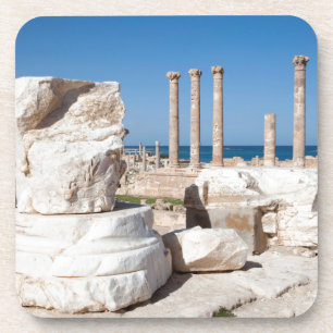 Römisches Forum und Reste einer Statue, Sabratha,  Untersetzer