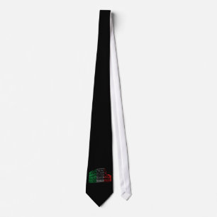 Römisches Kolosseum Italienische Flagge schwarze K Krawatte