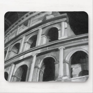 Römisches Kolosseum mit architektonischen Zeichnun Mousepad