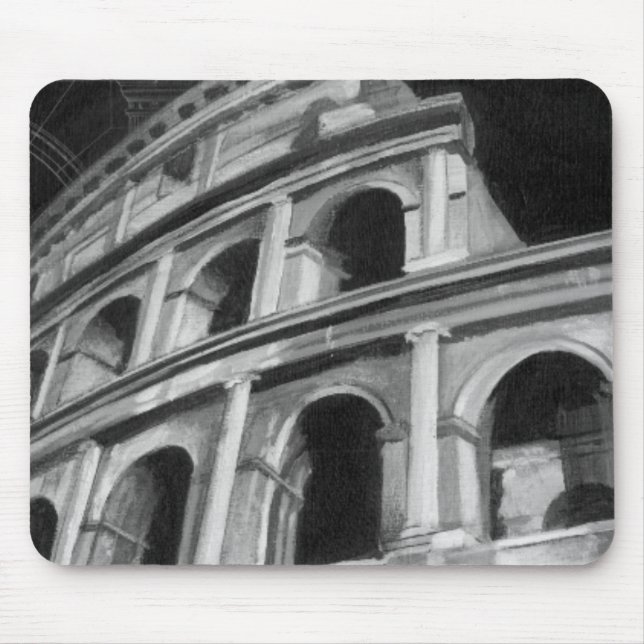 Römisches Kolosseum mit architektonischen Zeichnun Mousepad (Vorne)