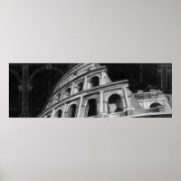 Römisches Kolosseum mit architektonischen Zeichnun