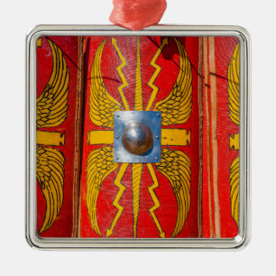 Römisches Militärschild - Scutum Silbernes Ornament