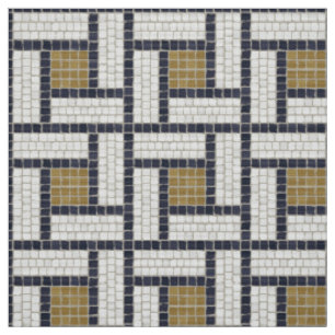 Römisches Motiv Mosaik geometrisches Muster 2 Stoff