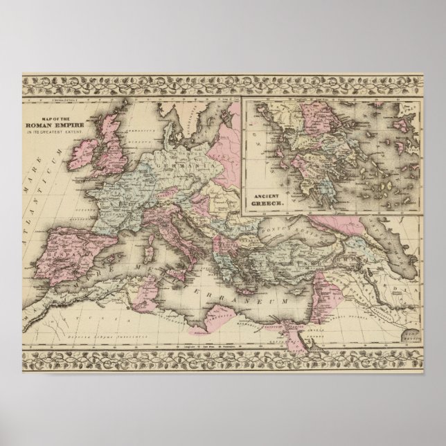 Römisches Reich, Griechenland Poster (Vorne)