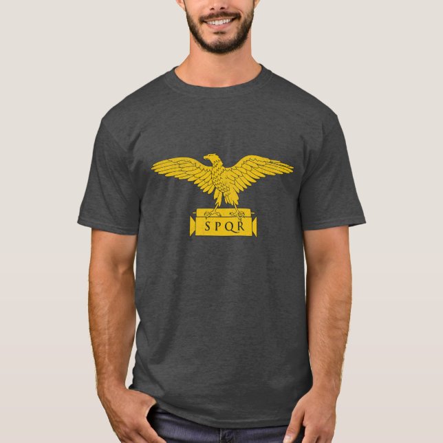 Römisches Reich SPQR Adler Emblem T - Shirt (Vorderseite)