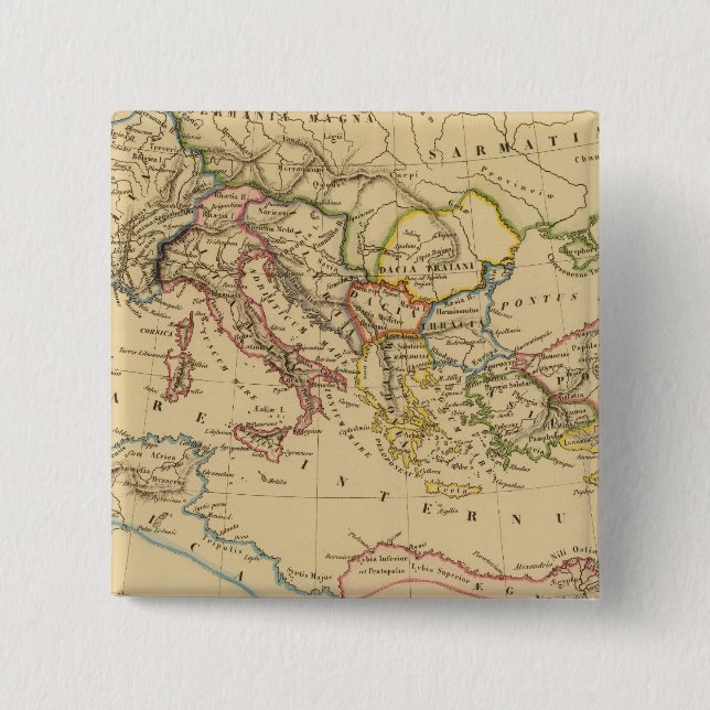 Römisches Reich unter Konstantine und Trajan Button (Vorderseite)