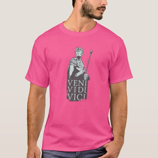 Römisches Reich Veni Vidi Vici Gaius Julius Cäs T-Shirt (Vorderseite)
