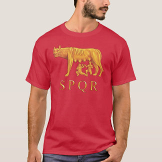 Römisches Romulus, Remus und Sie-Wolf Grafik-T - T-Shirt