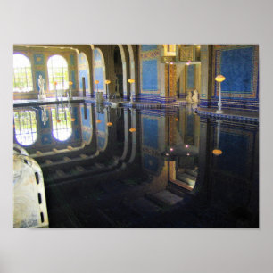 Römisches Schwimmbad im Hearst Castle, Kalifornien Poster