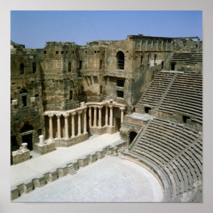 Römisches Theater in Bosra, Syrien Poster